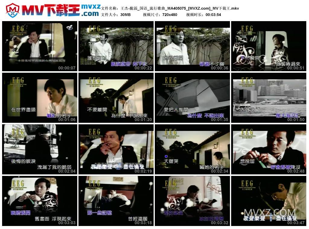 王杰-脆弱_国语_流行歌曲_MA405075